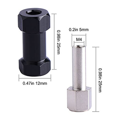 RC 12mm Hex Hub Extension 25mm Offset Wheel Spacers Longer Combiner Coupler for 1/10 Crawler Truck (25mm) - size: 25mm