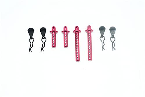 Element RC-1/10 Enduro SENDERO Aluminum Front+Rear Body Post -8PC Set
