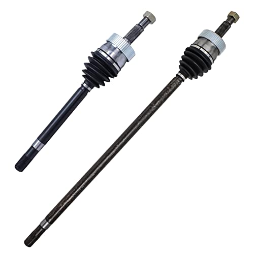 Detroit Axle - 4WD Front Driver & Passenger Side CV Axle Shafts Replacement | for Jeep Grand Cherokee Comanche Wagoneer - 2pc Set - size: 134_AX _ 135_AX-NEW/Pair