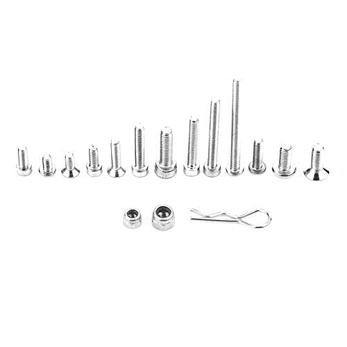 RC Screw Kit, Durable Stainless Steel Rust-Resistant, Screw Set with Box for Off-Road RC Trucks, Hobbyists, Maintenance and Repair