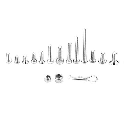 RC Screw Kit, Durable Stainless Steel Rust-Resistant, Screw Set with Box for Off-Road RC Trucks, Hobbyists, Maintenance and Repair