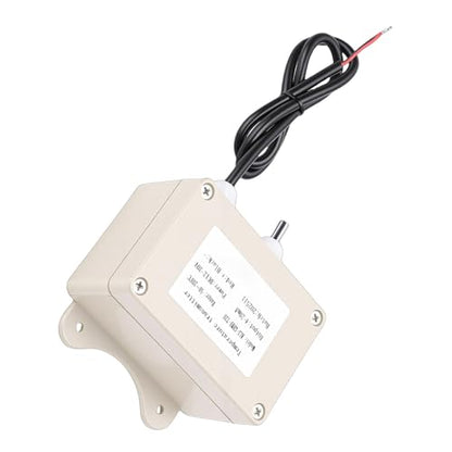 Temperature Sensor Wall Mount Temperature Transmitter Thermal Probe 4-20mA -50 to 200 IP65 ABS Anti Interference with Cable for Industrial Agricultural Greenho