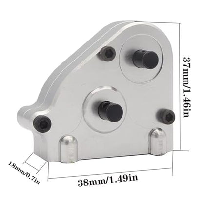 RC Cars Crawler Parts Compatible with MN86 MN86S MN86K MN86KS for MN G500 Metal Transmission Gearbox Transfer Case 1/12 RC Crawler Car Upgrade Parts(Silver) - color: Silver