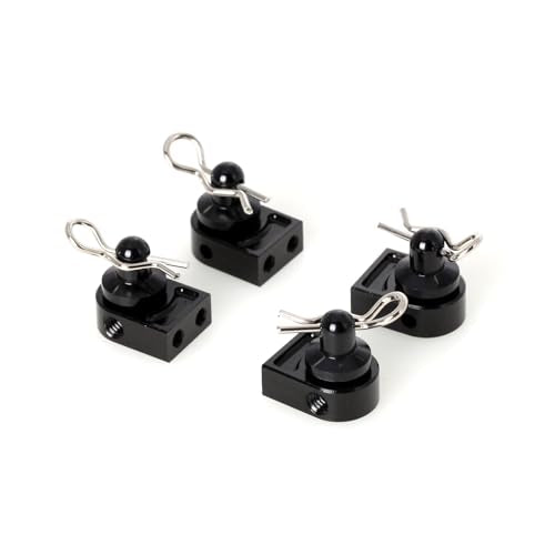 LCX Racing 1/10th RC Crawler Car Aluminum Body Post w/Clip Body Mount for Axial SCX10 PRO, Upgrades Parts Accessories
