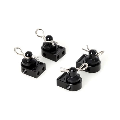 LCX Racing 1/10th RC Crawler Car Aluminum Body Post w/Clip Body Mount for Axial SCX10 PRO, Upgrades Parts Accessories