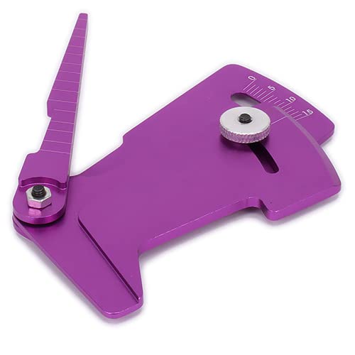 Replacement Part For Camber Gauge Ride Height Gauge Tool Adjustable Ruler For Adjusting Height And Wheel Rim Camber For RC Model Car - (Color: Purple) - color: Purple