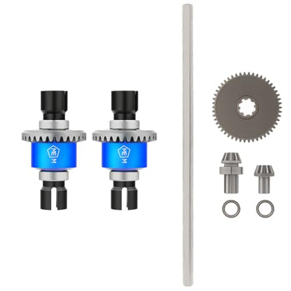 Front Rear Differential Diff Spur Input Gear Kit for 1/14 14301 14302 14303 RC Car Upgrade Parts