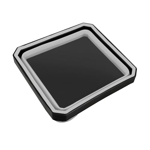 Collapsible Magnetic Parts Tray Set, Silicone Foldable Square Tool Bowls for Screw, Nuts & Small Metal Parts, Dual-Sided Magnet Base Auto Tool Organizer, Universal for Vehicles (Gray) - color: Gray