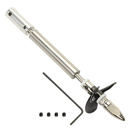 RC Boat Drive Shaft Kit for 4mm Motor, 10cm Shaft 3.6cm 3-Blade Prop | Coupler & Joint Set, 5cm Sleeve, Complete Propulsion Assembly for RC Model - size: 4.00MM
