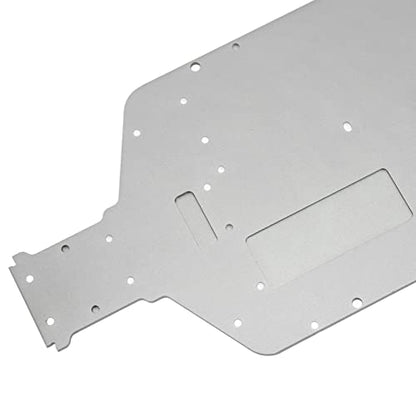 Aluminum Alloy CNC Chassis Plate High Performance for ZD Racing DBX‑10 7507 1/10 RC Car Titanium Grey