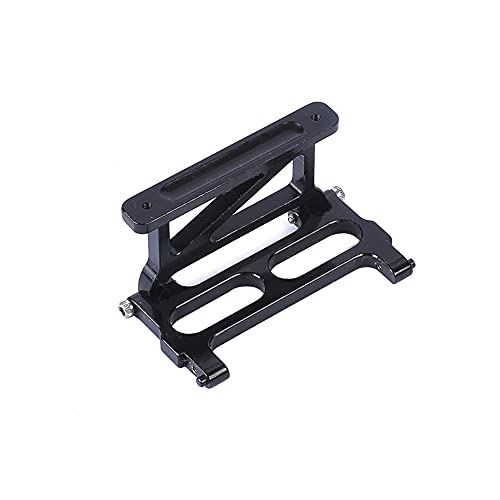 Aluminum Rear Body Shell Mount Parts for Axial SCX24 C10 1/24 RC Crawler Upgrades (Black) - color: Black