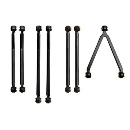 High Clearance Chassis Links Set for SCX24 Bronco JLU C10 AXI00001 AXI00002 Axial 1/24 RC Crawler Car (Black) - color: Black