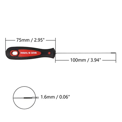 Utoolmart 1.5mm x 100mm Ball Head Precision Screwdriver Hex Design Wrench Hand Tool 2Pcs - color: 2pcs, size: 1.5×100×75mm