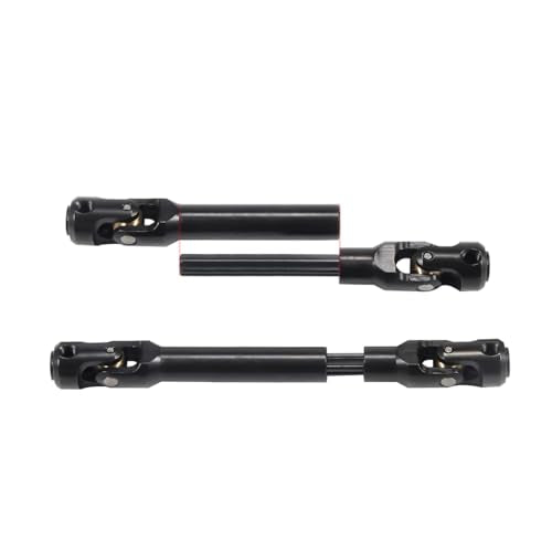 2pcs Internal Spline RC Drive Shaft for 1/10 Axial SCX10 Trx4 SCX10 II 90046 Wraith D90 TF2 Redcat Gen7 RC4WD GEN8 RC Crawler Upgrades Steel Metal Universal Joint Driveshaft (121-183mm(4.76"-7.2"))