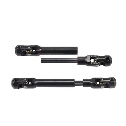 2pcs Internal Spline RC Drive Shaft for 1/10 Axial SCX10 Trx4 SCX10 II 90046 Wraith D90 TF2 Redcat Gen7 RC4WD GEN8 RC Crawler Upgrades Steel Metal Universal Joint Driveshaft (121-183mm(4.76"-7.2"))