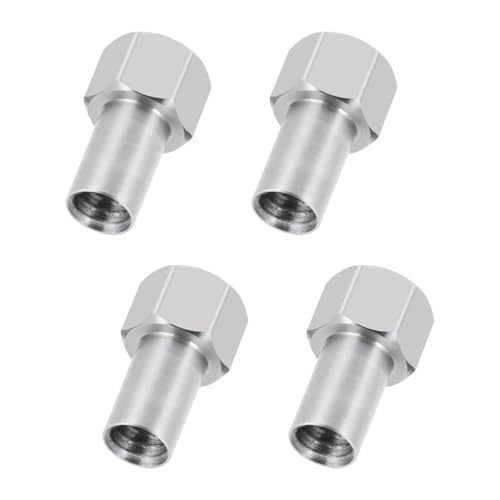 Stainless Steel M2.5 Extended Wheel Nuts 4mm Upgrade for 1/18th TRX4M Defender Bronco K10 High Trail F150 RC Crawler Car Parts - style: 4mm