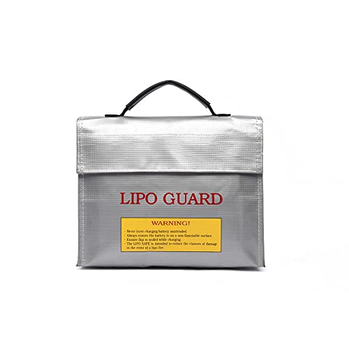 Lipo Battery Portable Fireproof Explosion-Proof Safety Bag Fire Resistant 240x65x180MM for RC Lipo Battery Gaoneng ZOP TATTU
