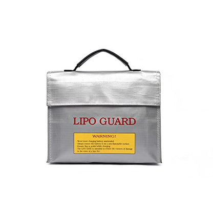 Lipo Battery Portable Fireproof Explosion-Proof Safety Bag Fire Resistant 240x65x180MM for RC Lipo Battery Gaoneng ZOP TATTU