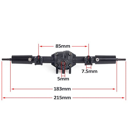 Rc Crawler 1/10 Nylon AR44 Straight Front and Rear axles with Metal Front Reverse Bevel Gear for 1/10 RC Tracked SCX10 II 90046 47 R-G-T 86100
