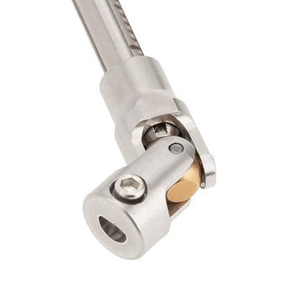 MEUS RACING SCX24 Driveshaft Cut to Length Driveshaft for 1/24 Axial SCX24 RC Crawler Car (Silver) - color: Silver