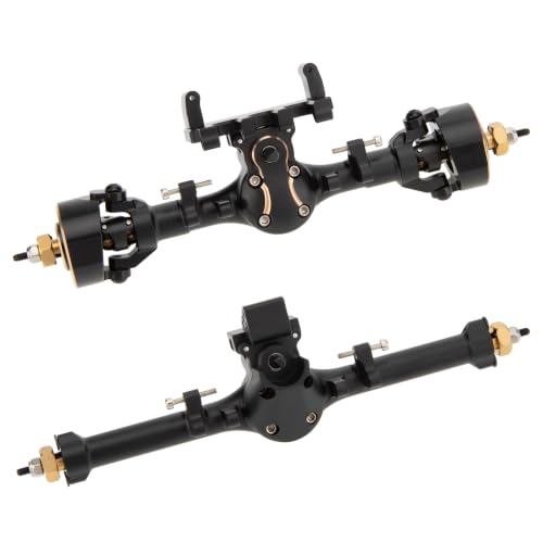 MEUS RACING SCX24 Metal V3 Isokinetic Axles +9MM with 3-Section CVD for Axial 1/24 SCX24 - color: Black