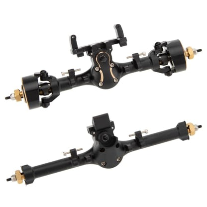 MEUS RACING SCX24 Metal V3 Isokinetic Axles +9MM with 3-Section CVD for Axial 1/24 SCX24 - color: Black