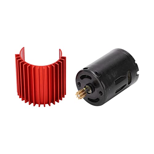 370 Metal Gear Brushed Motor High Speed for WPL RC Car Upgrade Parts (Red) - color: Red