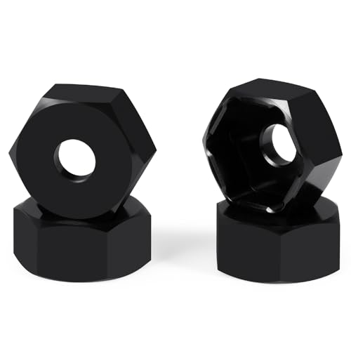MOHERO 4Pcs 10mm to 12mm Wheel Hex Hub Adapters Combiner Aluminum Wheel Spacers for 1/10 Yokomo RC Drift Car Upgrade Parts
