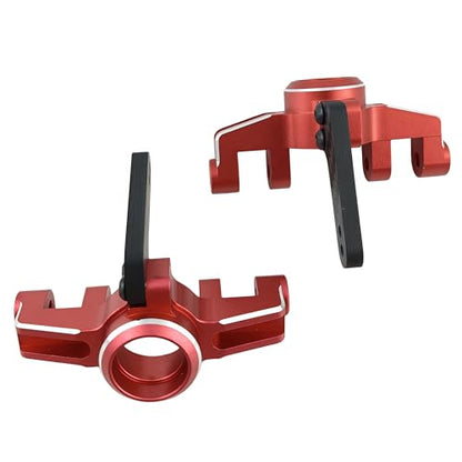 Front Steering Knuckles Caster Blocks for ARRMA Mojave Kraton 4S (Red) | Aluminum,1/8,1/10,Outcast,BLX,ARA330792,Front Hubs,CNC Machined,High Strength,Precision Fit,Wear Resistant,RC Upgrade - color: Red