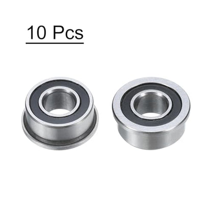 uxcell F685-2RS Flanged Ball Bearing 5x11x5mm Double Sealed Chrome Steel Flange Bearings, 10pcs - size: F685-2RS