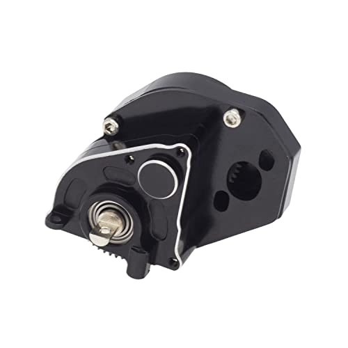 DKKY SCX24 Transmission Complete Gearbox for Axial SCX24 Bronco C10 JLU Gladiator Deadbolt 1/24 RC Crawler Upgrade Parts (Black) - color: Black