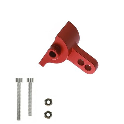 Aluminum AR45 Axle Link Riser Adjustable Rear Anti-Squat Mount for 1/10 RC Crawler SCX10 III AR45P LCG Chassis Comp Builds (Black)