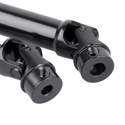 2Pcs FriHobby Stainless Steel RC Drive Shaft Metal Transmission Shaft CVD Compatible with TRX4M Defender Bronco 1/18 Crawler Upgrades Parts (Black) - color: Black
