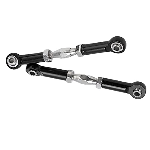 Front Sway Bar Kit with 2.7 inch Aluminum Alloy Arms High Tensile Strength Front Anti Roll Bar Suspension Stabilizer for 1 7 Remote Control Cars Lightweight Sturdy RC (Black) - color: Black