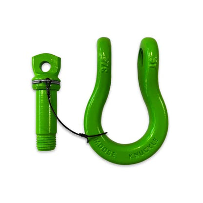 B'oh Spin Pin 3/4” Recovery Shackle | 10,000 lbs Capacity - High-Strength Carbon Steel with 7/8" Pin Recovery Gear Towing Accessories - Pin Style : Screw, Sublime Green - color: Sublime Green