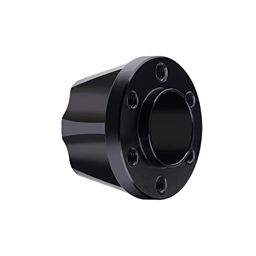 DJX 4pcs 12mm Aluminum Wheel Hex Hub Adapter Accessories Wheel Extension for 1/10 RC Crawler 1.9inch or 2.2inch Wheel Rim TRX4 Axial SCX10 D901(Black 12mm) - size: 12mm