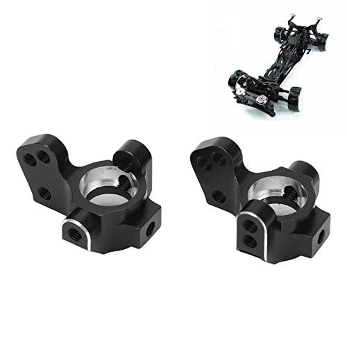 Pilipane 1 Pair Aluminum Alloy Metal Front Steering Cups, Upgrade Parts for 3Racing Sakura D5 1/10 RC Car