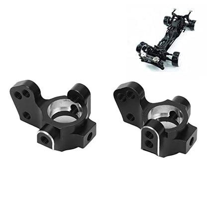 Pilipane 1 Pair Aluminum Alloy Metal Front Steering Cups, Upgrade Parts for 3Racing Sakura D5 1/10 RC Car