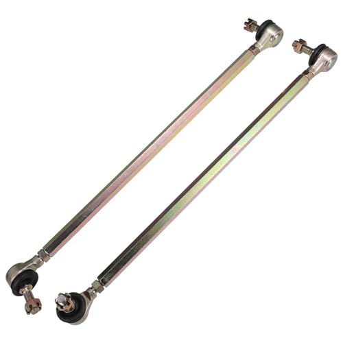 ACROPIX 38cm 14.96" Steering Tie Rod End Tie Rod Link Fit for 50cc 70cc 90cc 110cc 125cc 150cc ATV Quad Four Wheeler with Ball Joint Accessories - Pack of 2 - size: 380mm