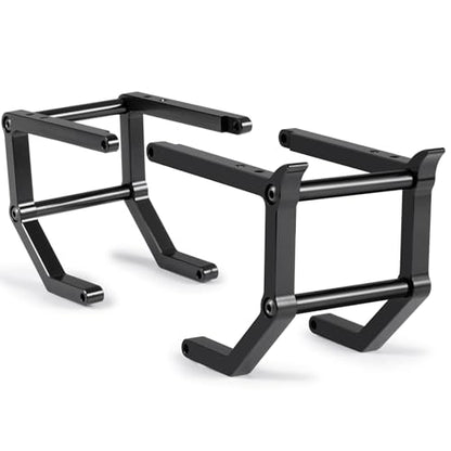 Aluminum Alloy Front and Rear Bumper Mount RC Crawler Car High Simulation CNC Metal Servo Mount Bumper Set Compatible with 1/10 Tamiya Clod Buster-4×4×4 RC Car Upgrade Parts