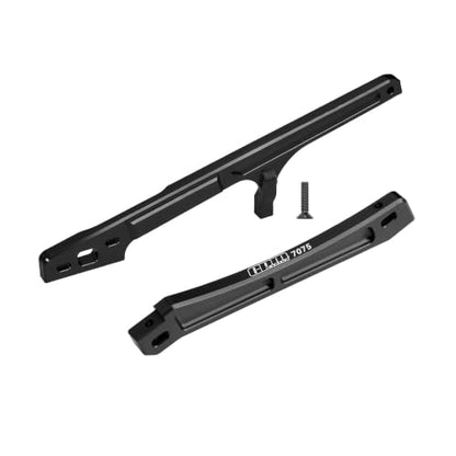 GPM 7075 Aluminum Front Rear Chassis Brace for ARRMA 1/7 Talion 6S EXB V6, Upgrade RC Car Chassis Support, Extreme Bash Toughness, 4mm Thick CNC (Black) - color: Black