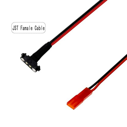 3Pairs RC Models JST Extension Cable Magnetic Snap-on for RC Cars, Planes, Drones, and Other DIY Models (JST Extension Cable)