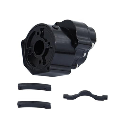 Prefixal Motor Gearbox Transmission Transfer Case for 1/10 Axial SCX10 & SCX10 II 90046 RC Crawler Car(Gearbox Black) - color: Gearbox Black