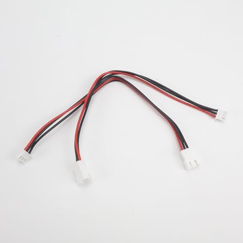 6PCS JST-XH 2S Balance Plug Extension Lead, 22AWG 200mm Silicone Wire for RC Lipo Battery Charger FPV Drone Quadcopter DIY