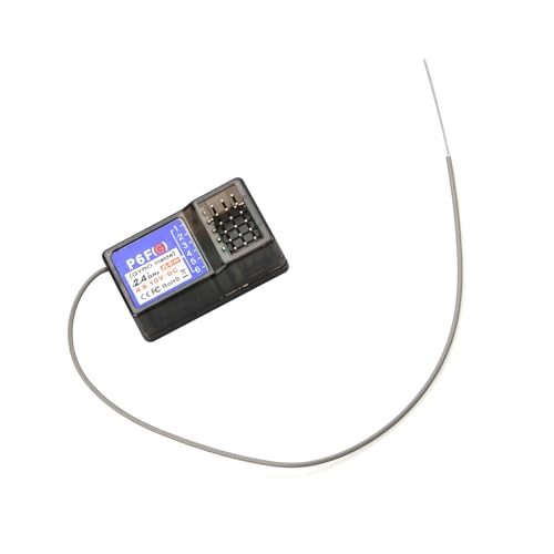 ZEZEFUFU Plastic P6FG Receiver 2.4G 6 Channel Receiver with Gyro for RC X6 Transmitter Remote Controller