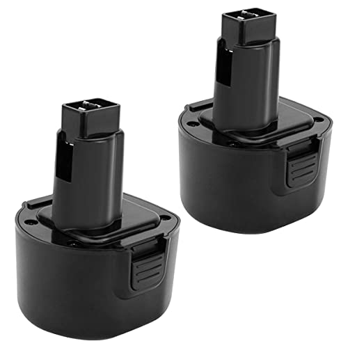 Joiry 2-Pack 9.6V 3000mAh Replacement Ni-MH Battery with Higher Safety & Longer Runtime - Compatible with Dewalt DE9061 DE9062 DW9061 DW9062 DE9036 DW911 DW921 DW9614 DW050 DW926K-2