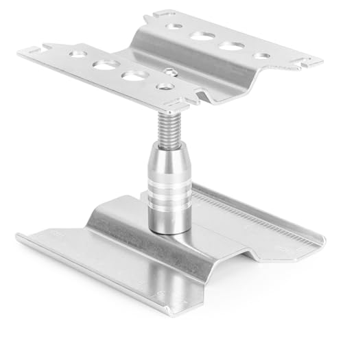 RC Car Repair Workstation,Aluminum 360 Degree Rotation Lift Lower Work Stand Body Mounts for SCX24 TRX4M FCX24 1/18 1/24 Scale RC Truck Crawler Buggy (Silver)