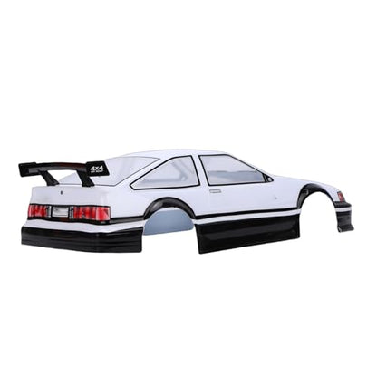 1/10 RC Body, Lightweight PVC Replacement for 26cm Wheelbase RC Car Body 1/10 Drift with Decal Sheet and Rear Spoiler for Sports Cars