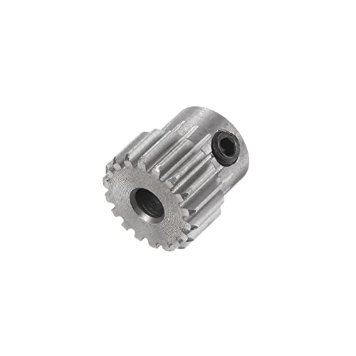 HARFINGTON Pinion Gear 3mm Bore 18T Mod 0.5 Stainless Steel Spur Diff Differential Motor Gear RC Car Replacement Parts - style: 18T