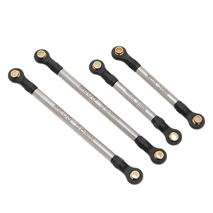 MEUS RACING TRX4M Links Aluminum High Clearance Links Set for Traxxas 1/18 TRX4M Defender Bronco RC Crawler (Silver, Defender Bronco)